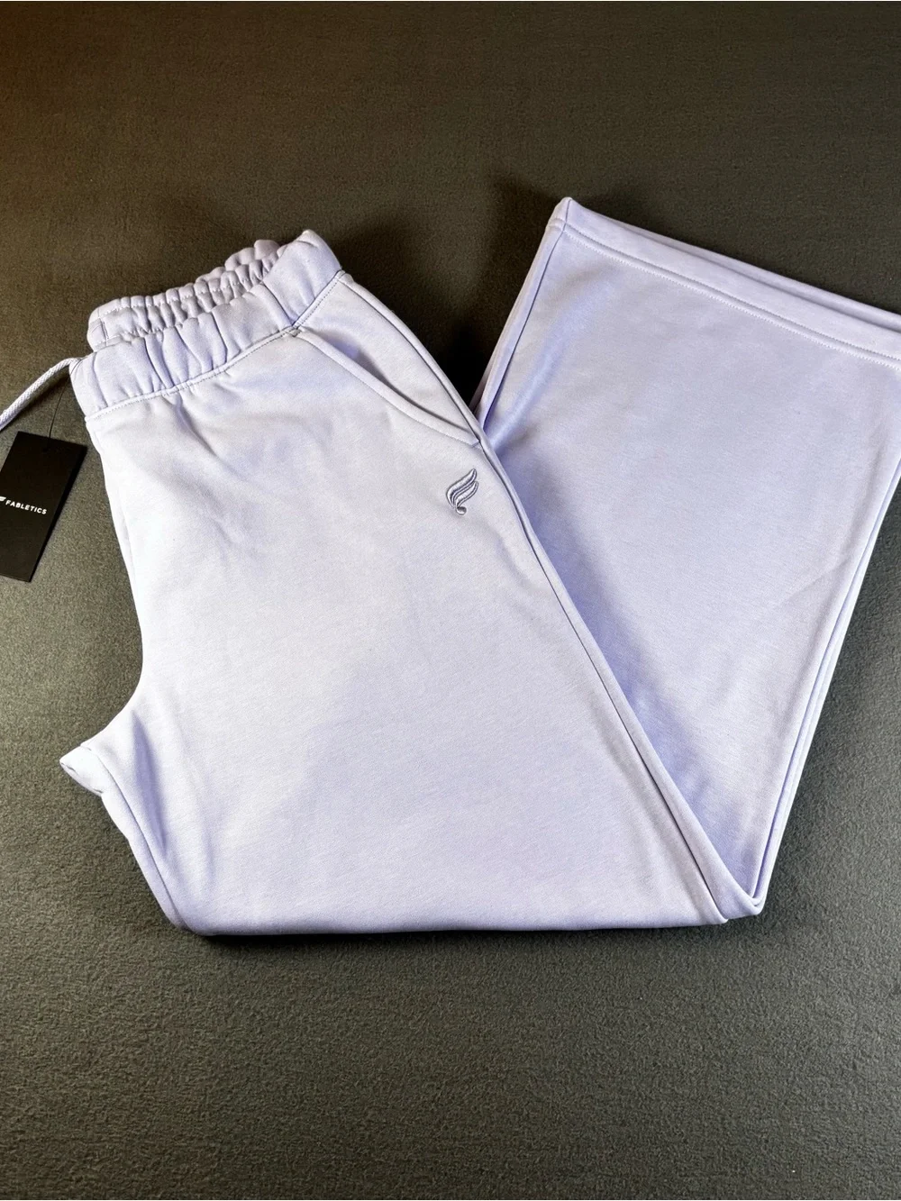 FABLETICS Cozy Fleece Wide Leg Sweatpant in Lilac- Size Small - Picture 3 of 13